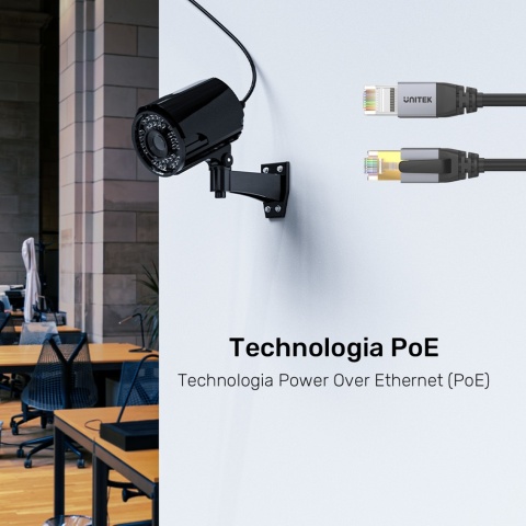 Unitek kabel Ethernet Cat 8 5m RJ45 SFTP ekranowany szybki LAN