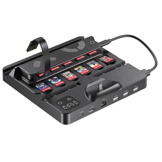 Unitek stacja ładująca Switch Gaming Dock 4K HDMI USB-C czytnik kart