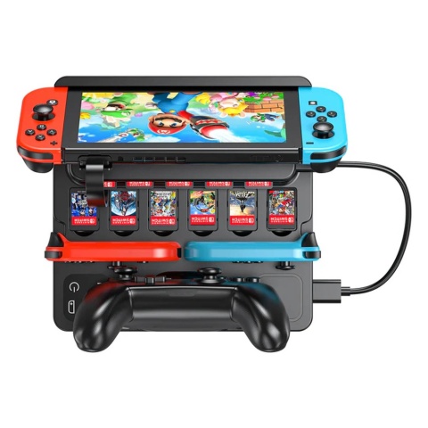 Unitek stacja ładująca Switch Gaming Dock 4K HDMI USB-C czytnik kart