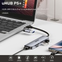 Unitek uHUB P5+ Hub 5w1 USB-C USB-A 5Gbps z czytnikiem SD microSD