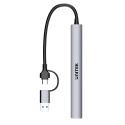 Unitek uHUB S7 Hub 7w1 USB A USB C 5Gbps kompaktowy szary