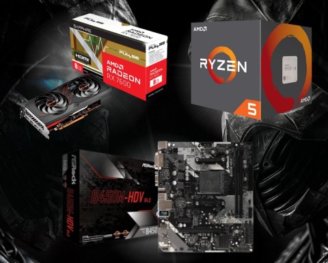 BSG Raptor V42 AMD Ryzen 5 AMD Radeon RX 7600 16GB DDR4 512GB SSD Windows 11 Pro