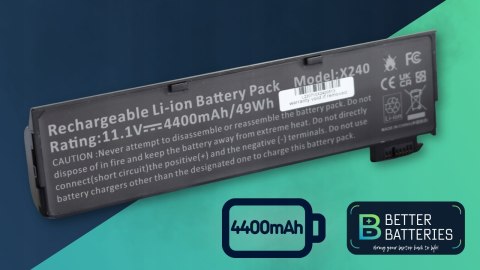 Bateria do laptopa Better Batteries 48Wh do Lenovo ThinkPad T440 T460 X240