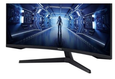 Samsung Monitor 34 cale LC34G55TWWPXEN VA 3440x1440 Ultra WQHD 21:9 format kinowy 1xHDMI/1xDP 1 ms (MPRT) zakrzywiony 165Hz Gaming 2 la