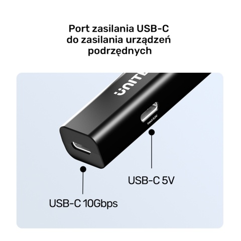 Unitek Kabel przedłużający USB-C 10 Gbps 5m czarny 100W PD aktywny
