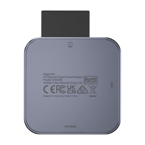 Unitek S1244BGY Magnetyczny czytnik kart CFexpress Type B USB-C 10Gbps