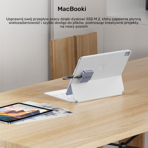 Unitek SolidForce Reefer obudowa magnetyczna M.2 USB-C 10Gbps NVMe SATA