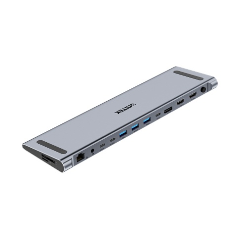 Unitek UHub15+ Stacja dokująca KVM 3x 4K USB-C HDMI 100W