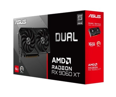 Asus Karta graficzna Dual Radeon RX 9060 XT 16GB GDDR6 DUAL-RX9060XT-16G