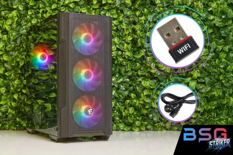 BSG Striker V22 AMD Ryzen 5 NVIDIA GeForce RTX 3050 16GB DDR5 512GB SSD (M.2) Windows 11 Pro