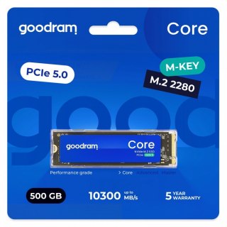 GOODRAM Dysk SSD Core 500GB Gen5 2280 9300/6000MB/s