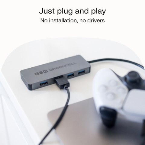 Green Cell HUB USB-C Basic USB-A do 4x USB-A 3.0