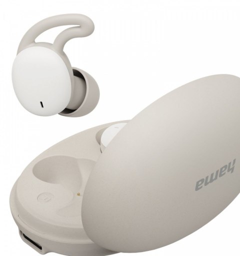 Hama Słuchawki dokanałowewe do snu/podcast białe