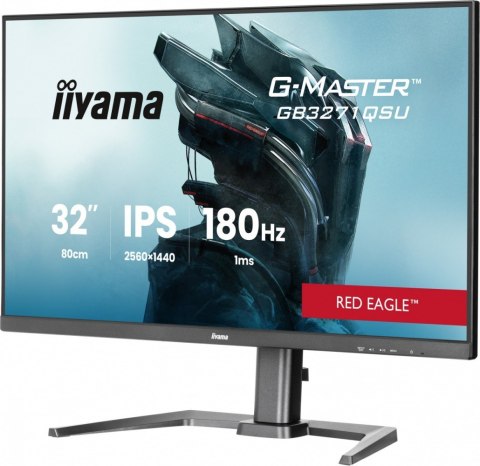 IIYAMA Monitor 31.5 cala GB3271QSU-B2 1ms,IPS,180Hz,2x HDMI,DP,400cd,FreeSync QHD,2x USB(3.2),2x USB-C,2x 4.5W,HAS-150mm