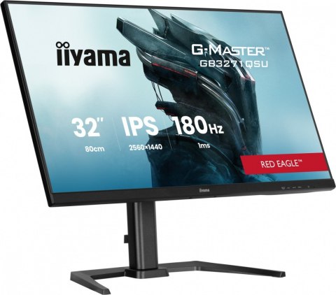IIYAMA Monitor 31.5 cala GB3271QSU-B2 1ms,IPS,180Hz,2x HDMI,DP,400cd,FreeSync QHD,2x USB(3.2),2x USB-C,2x 4.5W,HAS-150mm