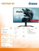 IIYAMA Monitor 31.5 cala GB3271QSU-B2 1ms,IPS,180Hz,2x HDMI,DP,400cd,FreeSync QHD,2x USB(3.2),2x USB-C,2x 4.5W,HAS-150mm