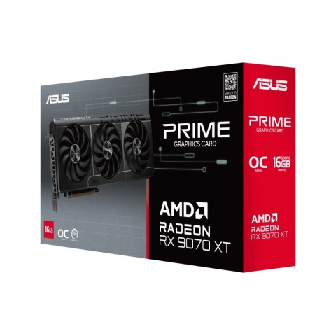 Asus Karta graficzna RX 9070 XT PRIME OC 16 GB GDDR6 256bit DP/HDMI