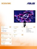 Asus Monitor 31.5 cala XG32UCWG ROG 4K UHD 0.03 HDMI DP USB