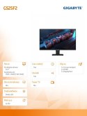 Gigabyte Monitor 24.5 cala GS25F2 IPS FHD HDMI DP 200HZ