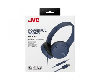 JVC Słuchawki HA-S33UC niebieskie
