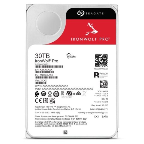 Seagate Dysk IronWolf Pro 30TB 3,5 cala ST30000NT011