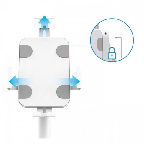 Techly Stojak podĹogowy do iPad i tablet 9,7-10,1 cali z ramkÄ i blokadÄ