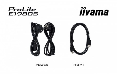 IIYAMA Monitor 19 cali E1980S-B1 HDMI DP 250cd 3ms
