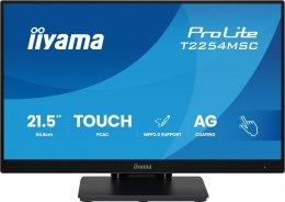 IIYAMA Monitor 24 cale T2254MSC-B2AG POJ.10PKT.IPS,POWŁOKA AG, 300cd, FHD, HDMI,DP,2xUSB,7H