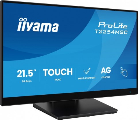 IIYAMA Monitor 24 cale T2254MSC-B2AG POJ.10PKT.IPS,POWŁOKA AG, 300cd, FHD, HDMI,DP,2xUSB,7H