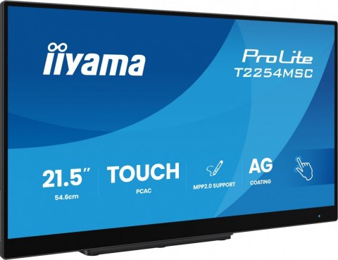 IIYAMA Monitor 24 cale T2254MSC-B2AG POJ.10PKT.IPS,POWŁOKA AG, 300cd, FHD, HDMI,DP,2xUSB,7H