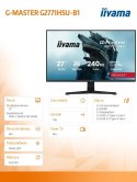 IIYAMA Monitor 27 cali G2771HSU-B1 0.4ms,Fast IPS,1xUSB 3.2, 1xUSB C, 240Hz, DP, 2xHDMI, Adaptive G-SYNC - 1920 x 1080 @48-240Hz 