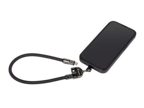 Lanberg Kabel USB-C M/M SMYCZ/BRELOK 0.3M 240W czarny