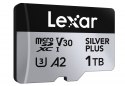 Lexar Karta pamięci microSD 1TB C10 A2 U3 V30 205/150MB/s Silver Plus