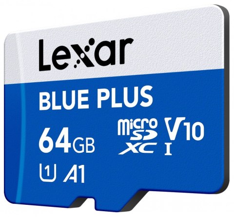 Lexar Karta pamięci microSD 64GB C10 A1 U3 V10 100MB/s Blue Plus