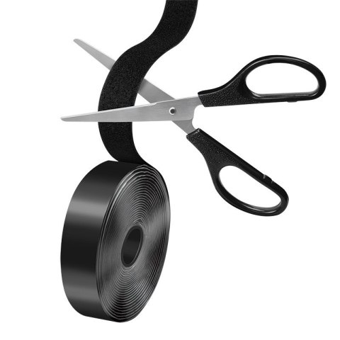 LogiLink Zestaw samoprzylepnych taśm kablowych,5m,czarny