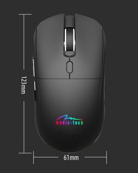 Media-Tech Bezprzewodowa mysz 2w1 (BT/RF)SILENT&RECHARGE