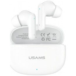 USAMS Słuchawki bluetooth 6.0 E05 TWS białe