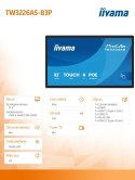 IIYAMA Monitor 32 cale TW3226AS-B3P POJ.10PKT.VA.24/7.FHD,500cd,HDMI,3xUSB, 1xUSB-c,RJ45,MIC, 2x5W,ANDROID 14,RK3567, 4/32GB, iiSign2