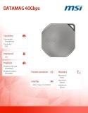 MSI Dysk zewnętrzny SSD DATAMAG 40Gbps 1TB