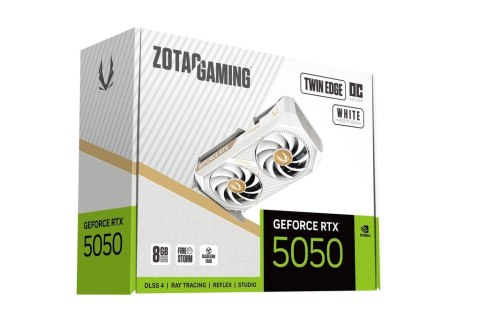ZOTAC Karta graficzna GeForce RTX 5050 TWIN EDGE OC 8GB GDDR6 128bit 3DP/HDMI biała