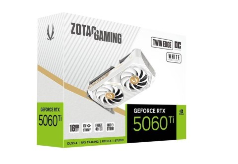 ZOTAC Karta graficzna GeForce RTX 5060 Ti 16GB TWIN EDGE OC GDDR7 128bit biała