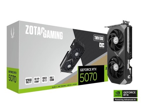 ZOTAC Karta graficzna GeForce RTX 5070 TWIN EDGE OC 12GB GDDR7 192bit 3DP/HDMI