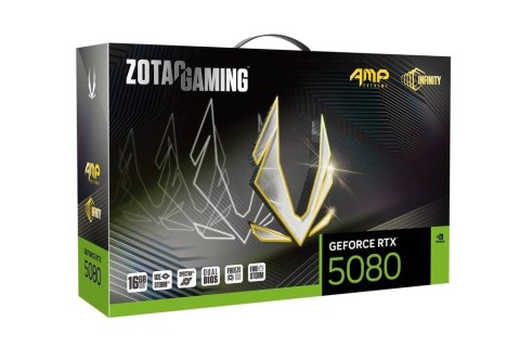 ZOTAC Karta graficzna GeForce RTX 5080 AMP EXTREME INFINITY 16GB GDDR7 256bit 3DP/HDMI