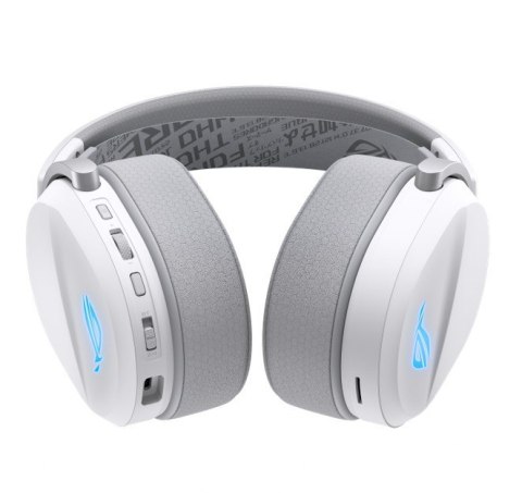 Asus Słuchawki ROG Pelta Wireless 2.4GHz/BT/USB-C Białe