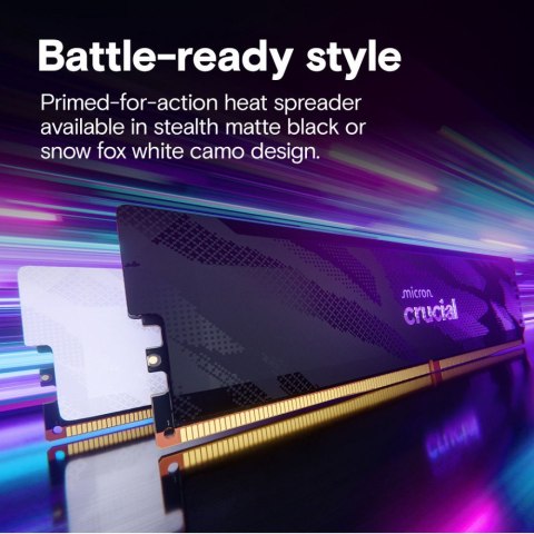 Crucial Pamięć DDR5 Pro OC 16/6400(1*16GB) CL32 biała