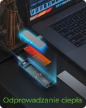 IcyBox Obudowa dysku IB-1826MCL-CU31 M.2 NVMe i SATA obudowa, RGB lighting, USB 3.2 Gen 2, 10 Gbps
