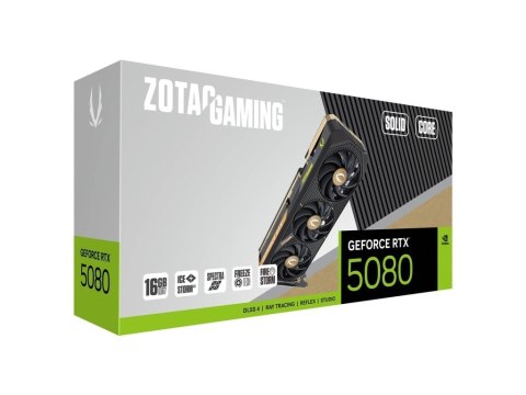 ZOTAC Karta graficzna GeForce RTX 5080 SOLID CORE 16GB GDDR7 256bit 3DP/HDMI