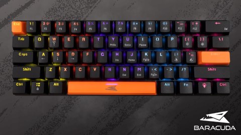 Zestaw Gamingowy Black Baracuda Klawiatura + Myszka Na Prezent Dla Gracza