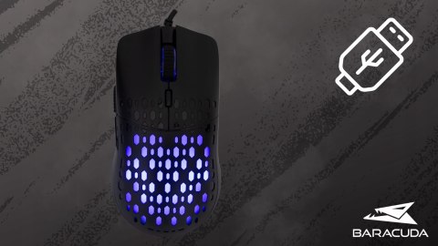 Zestaw Gamingowy Black Baracuda Klawiatura + Myszka Na Prezent Dla Gracza