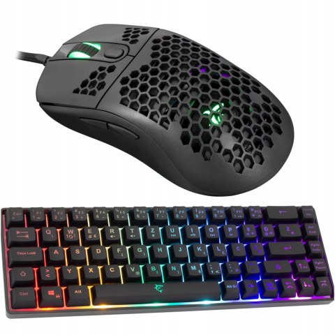 Zestaw Gamingowy Na Prezent Klawiatura + Mysz White Shark LED Dla Gracza